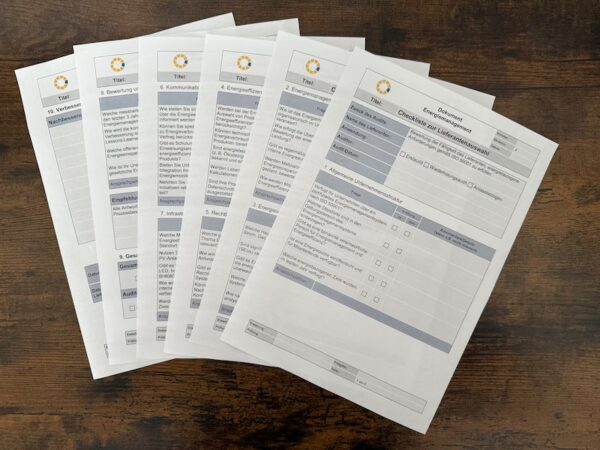 Checkliste Lieferantenauswahl, Checkliste Lieferantenauswahl ISO 50001