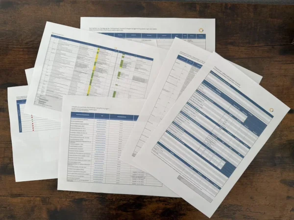 Vorlage Messmittelliste, Vorlage Kalibrierplan Messmittel, Vorlage Messstellenplan