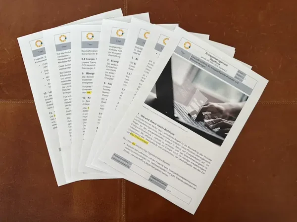 Schulungsrichtlinie Energiemanagement